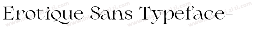 Erotique Sans Typeface字体转换